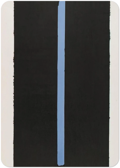 Canto II By Barnett Newman Pack of 10 Post Cards | Barnett Newman Post Cards | A6 (10.5 x 14.8 cm) - 4.1 x 5.8 inches
