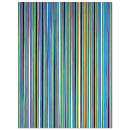 Bridget Riley - ACHEAN 1981  75x100 cm / 30x40inches Fine Art Poster