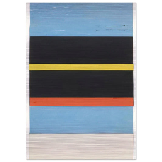Boats in Sanary Harbor - Ellsworth Kelly Brushed Aluminum Print - 70x100 cm / 28x40 inches | Ellsworth Kelly Aluminum Print | Ellsworth Kelly Prints