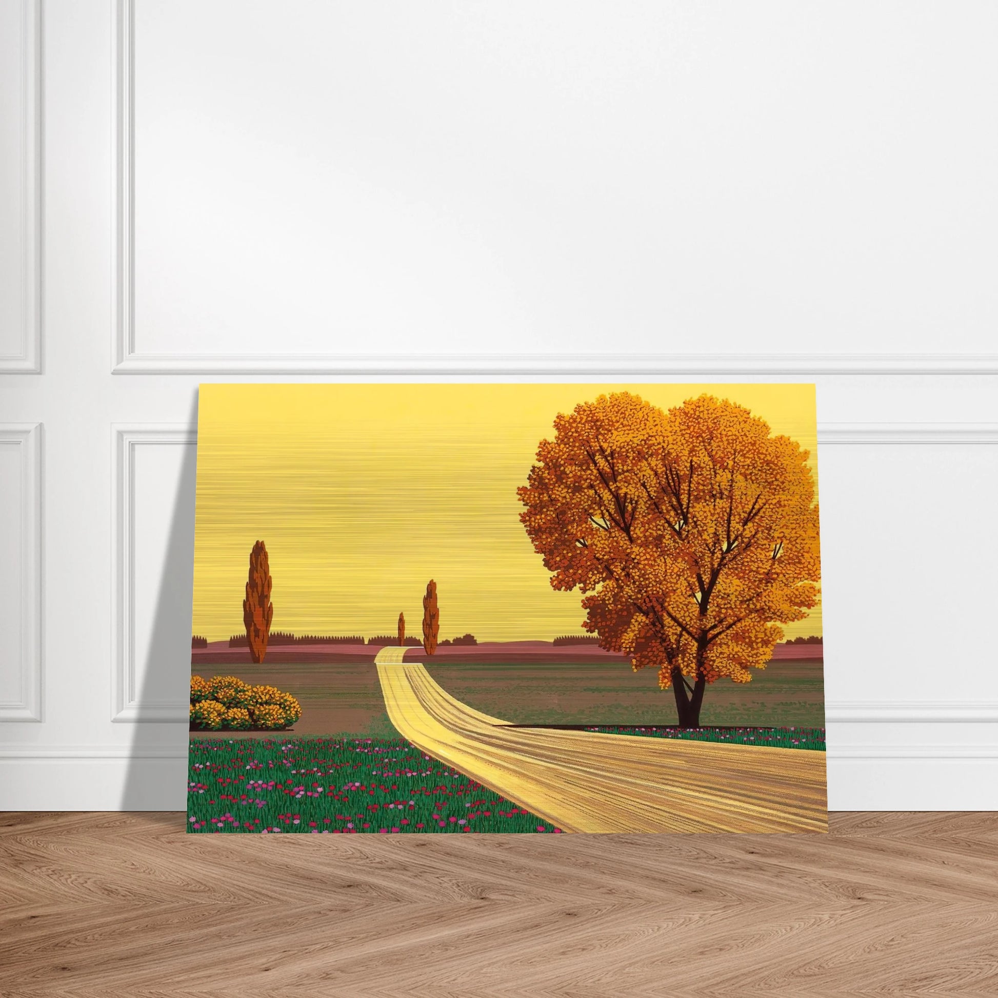 Autumn - Hiroshi Nagai Brushed Aluminum Print - 70x100 cm / 28x40 inches | Hiroshi Nagai Aluminum Print | Hiroshi Nagai Prints