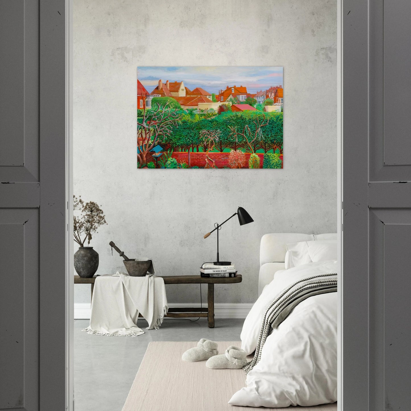 David Hockney - David Hockney Brushed Aluminum Print - 70x100 cm / 28x40 inches | David Hockney Aluminum Print | David Hockney Prints | David Hockney Art | Artwork by David Hockney