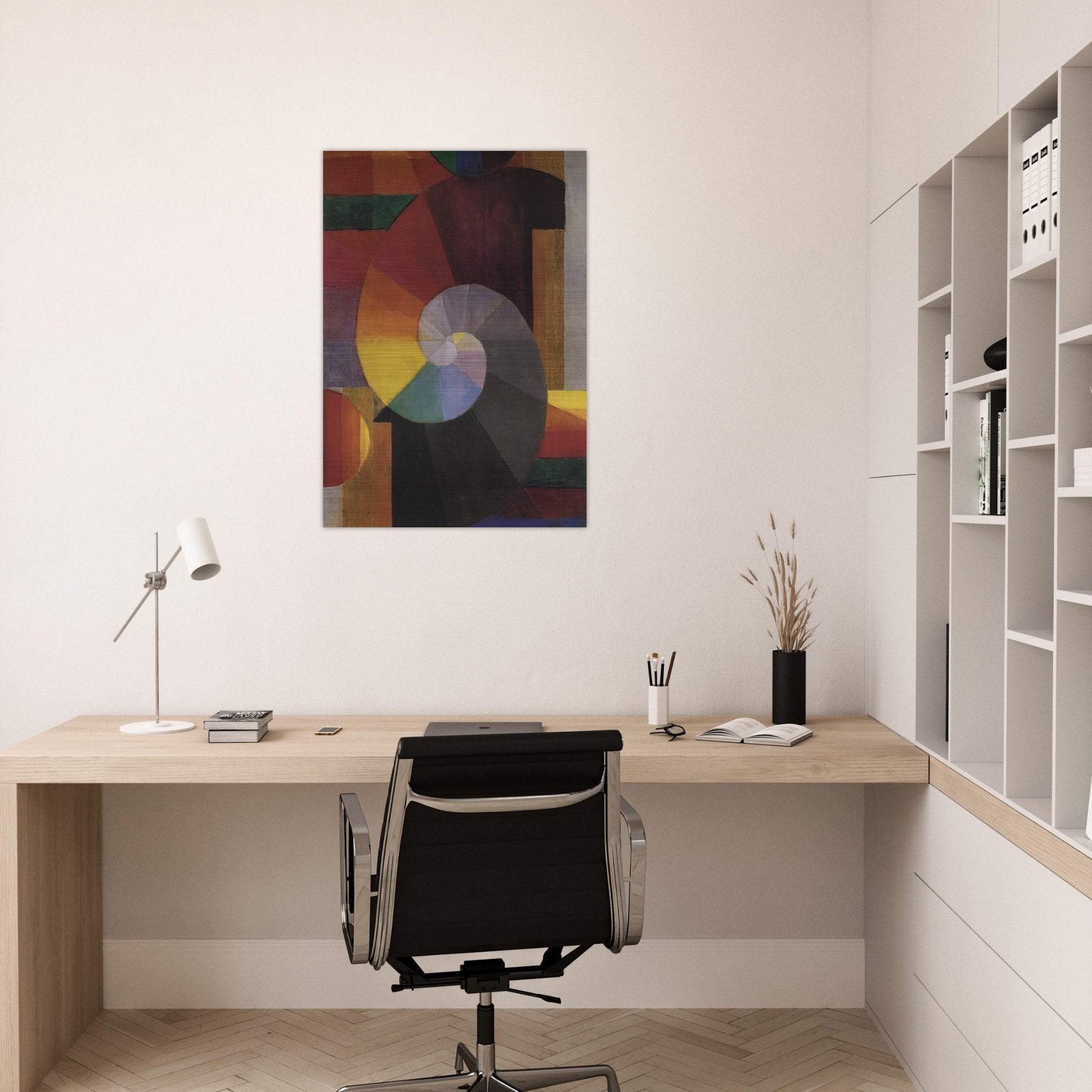 The Meeting - Johannes Itten Brushed Aluminum Print - 70x100 cm / 28x40 inches | Johannes Itten Aluminum Print | Johannes Itten Prints