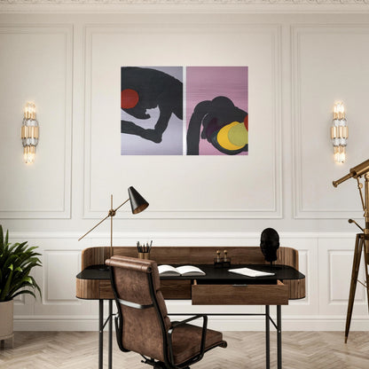 597 - Luis Feito Brushed Aluminum Print - 70x100 cm / 28x40 inches | Luis Feito Aluminum Print | Luis Feito Prints