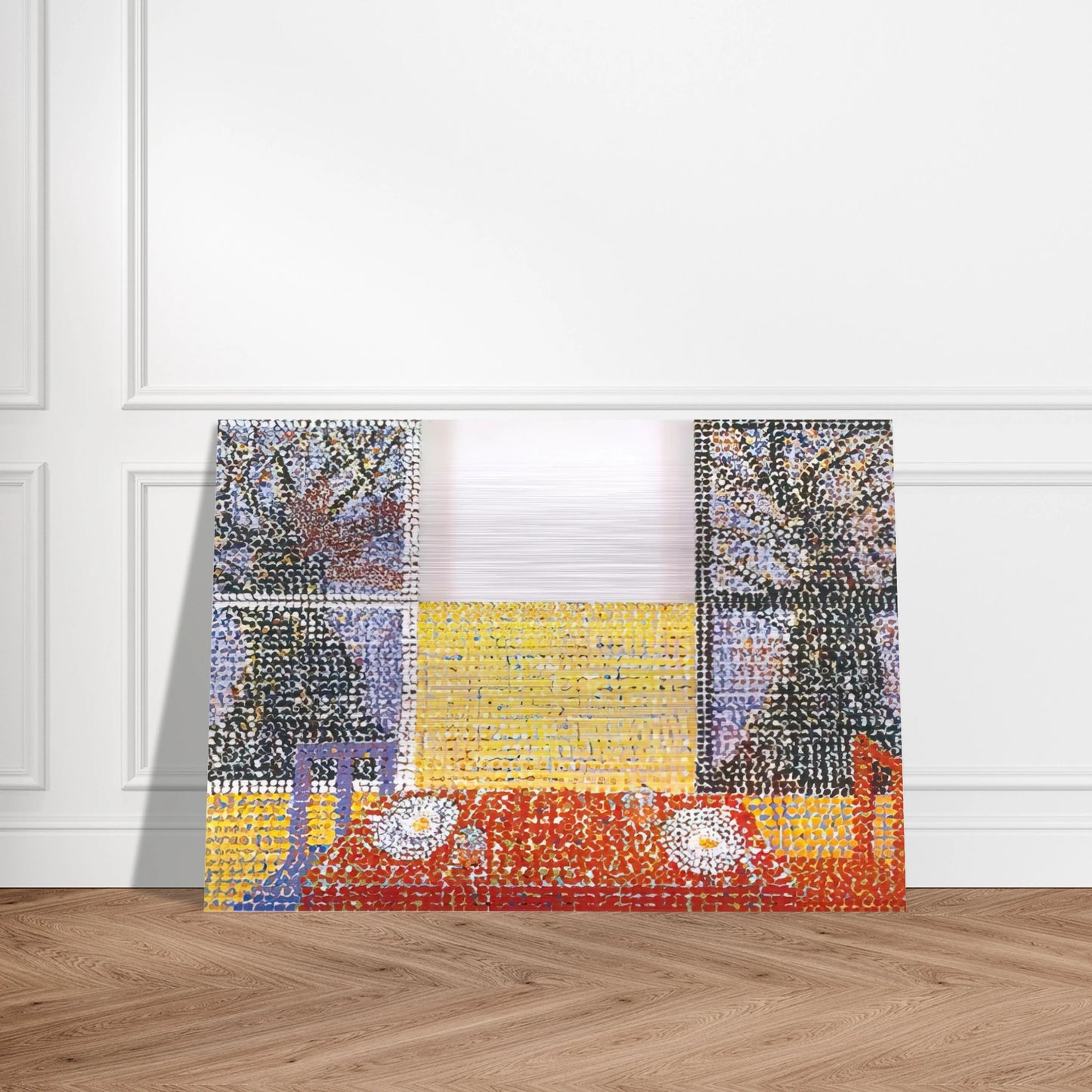 Table - 2001 - Jennifer Bartlett Brushed Aluminum Print - 70x100 cm / 28x40 inches | Jennifer Bartlett Aluminum Print | Jennifer Bartlett Prints