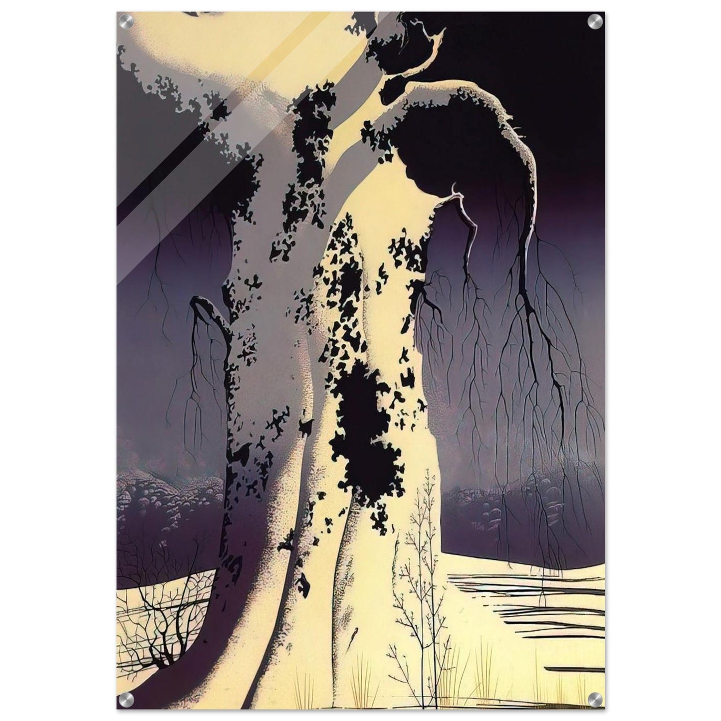 Black Oak - Eyvind Earle Acrylic Print - 70x100 cm / 28x40″ inches | Eyvind Earle Wall Art | Eyvind Earle Prints