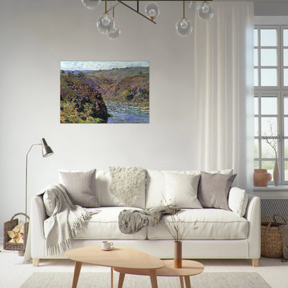 Valley of the Creuse, Sunlight Effect - claude monet Brushed Aluminum Print - 70x100 cm / 28x40 inches | claude monet Aluminum Print | claude monet Prints