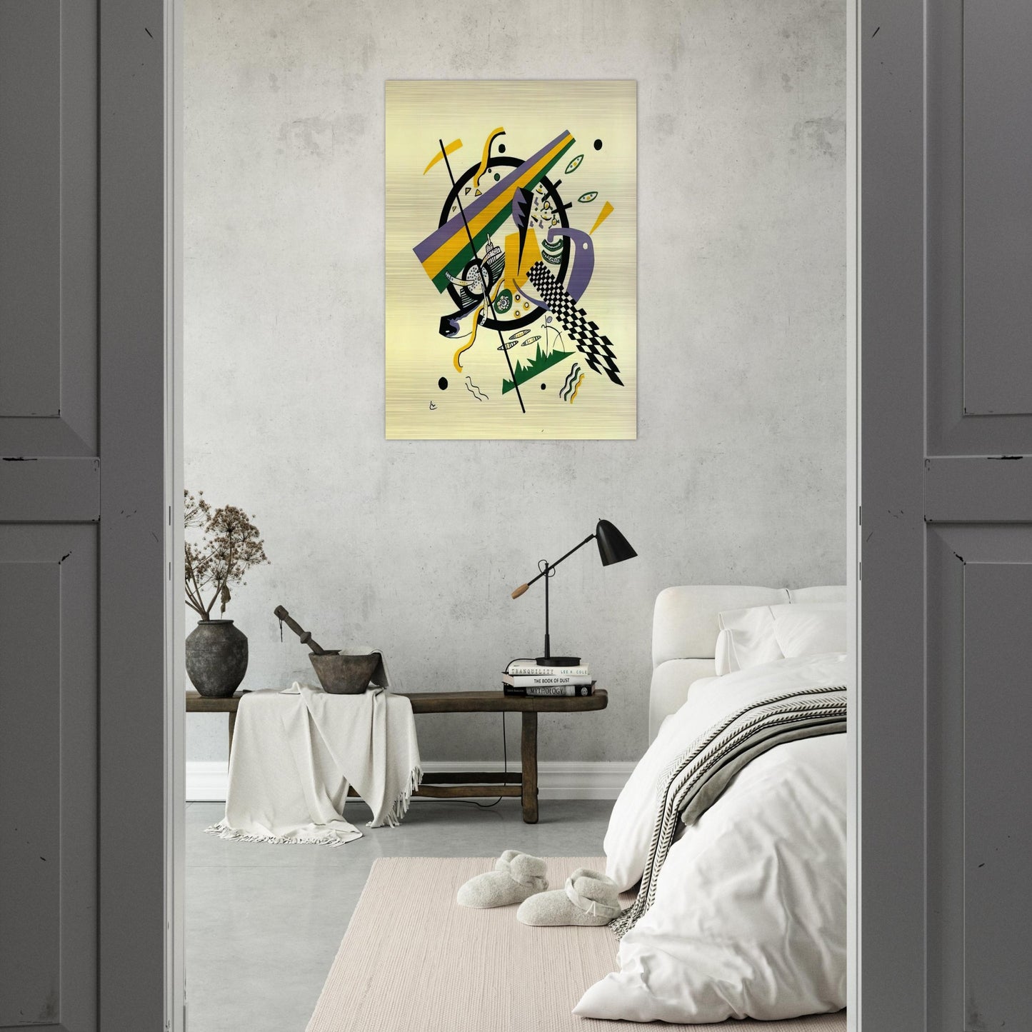 SMALL WORLDS IV 1922 - Wassily Kandinsky Brushed Aluminum Print - 70x100 cm / 28x40 inches | Wassily Kandinsky Aluminum Print | Wassily Kandinsky Prints