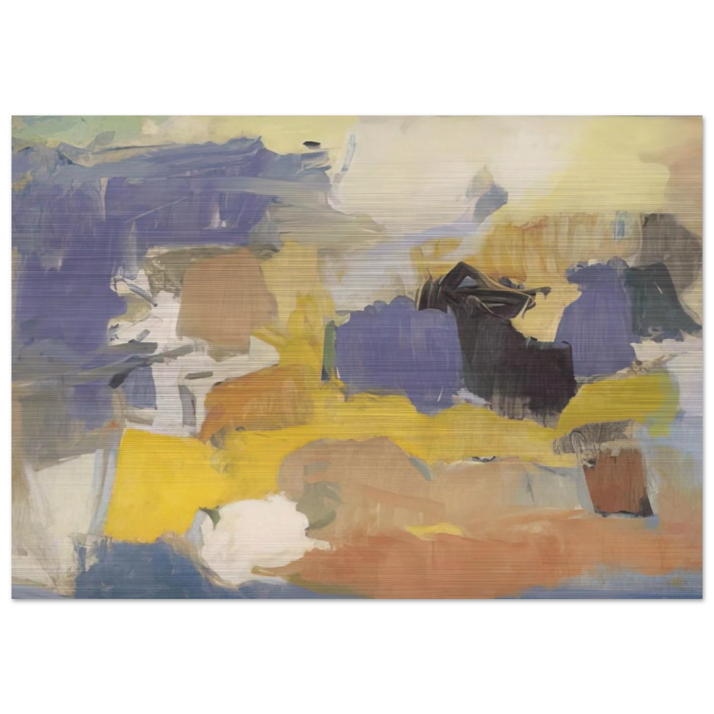 UNTITLED 1958 - Esteban Vicente Brushed Aluminum Print - 70x100 cm / 28x40 inches | Esteban Vicente Aluminum Print | Esteban Vicente Prints