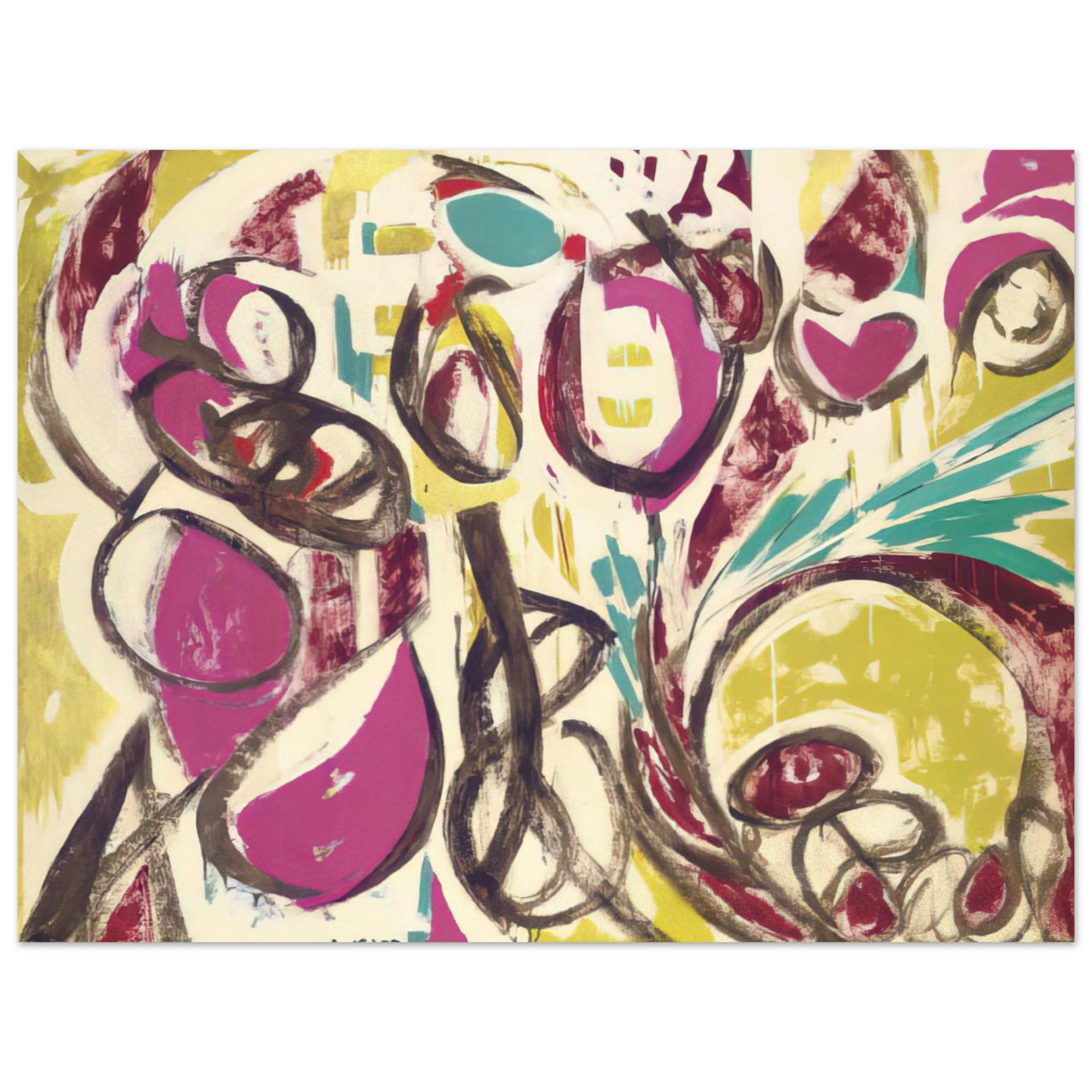 Lee Krasner - Thaw  75x100 cm / 30x40inches Fine Art Poster