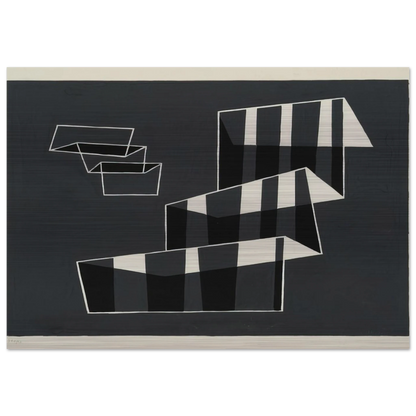 STEPS 1932 - Josef Albers Brushed Aluminum Print - 70x100 cm / 28x40 inches | Josef Albers Aluminum Print | Josef Albers Prints