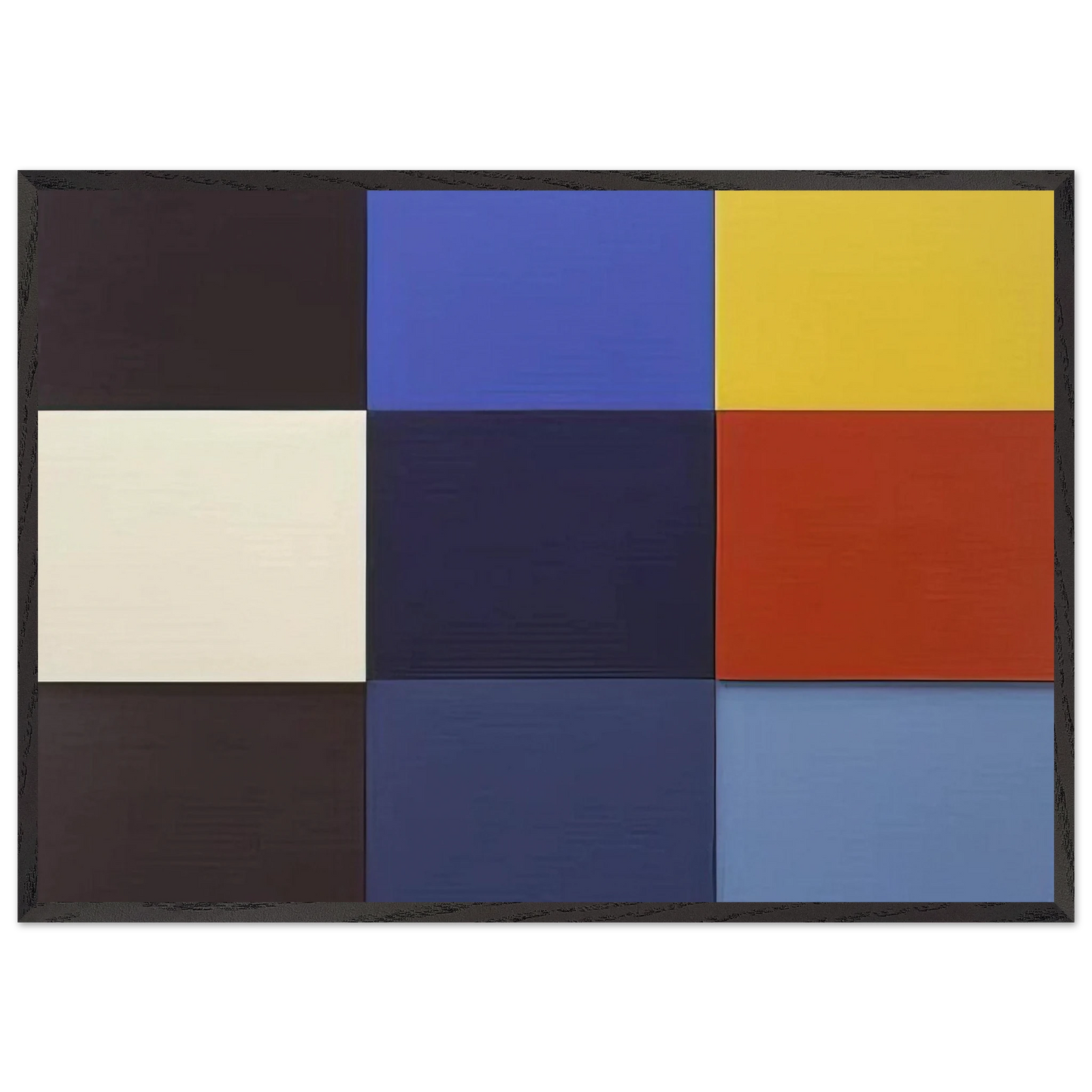 Mditeranne - Ellsworth Kelly 70x100 cm / 28x40 inches Framed Art Print – Black Wooden Frame