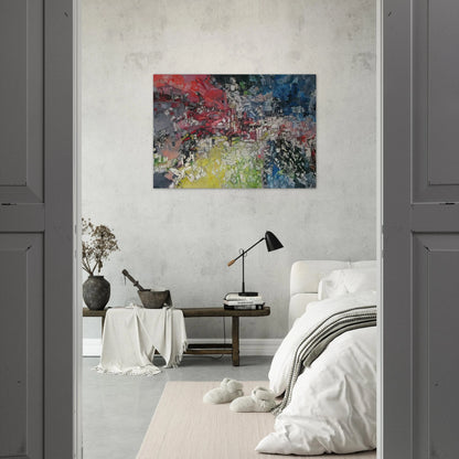 Horizons ouverts - Jean-Paul Riopelle Brushed Aluminum Print - 70x100 cm / 28x40 inches | Jean-Paul Riopelle Aluminum Print | Jean-Paul Riopelle Prints