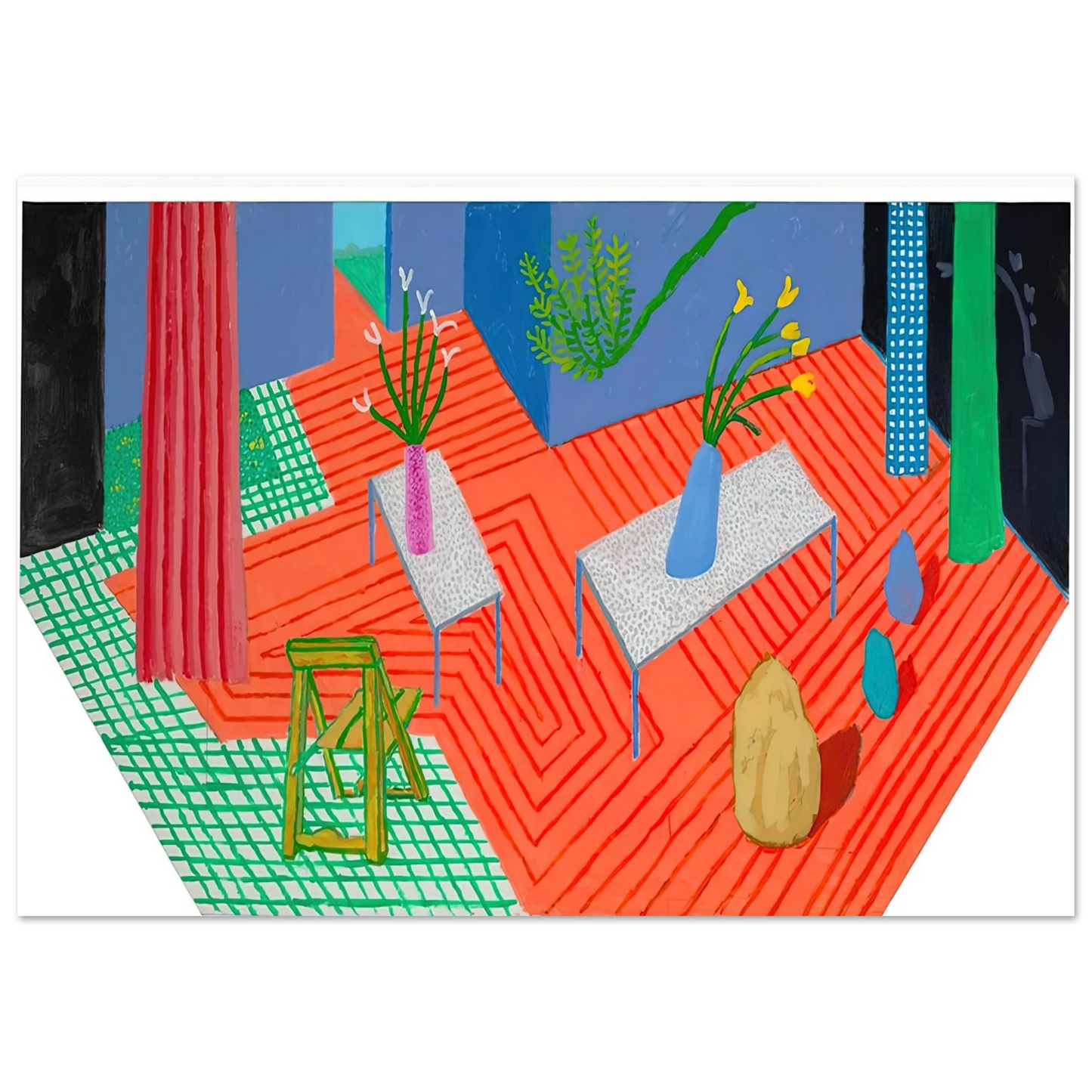 David Hockney - David Hockney Wall art - 13x18 cm / 5x7 inches - Fine Art Poster-canvas - -