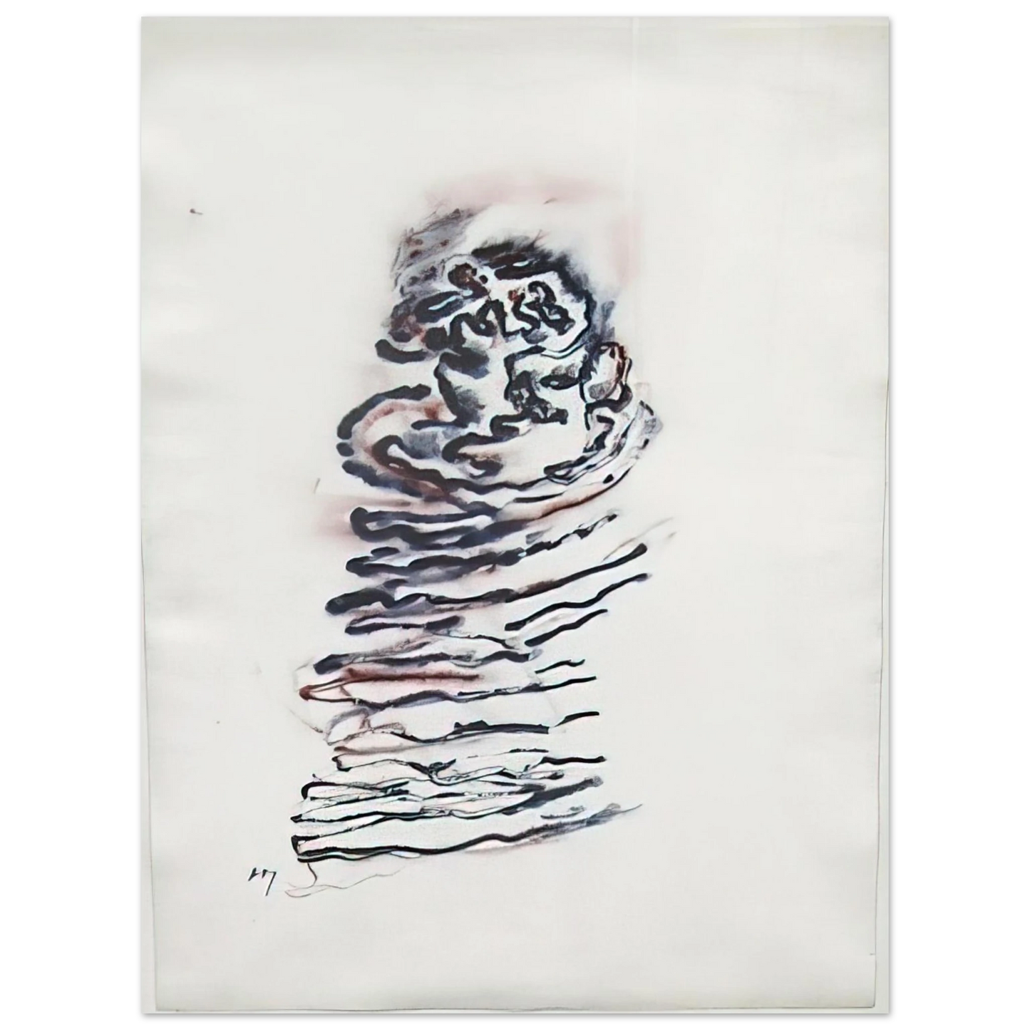 Henri Michaux - UNTITLED 1970  75x100 cm / 30x40inches Fine Art Poster