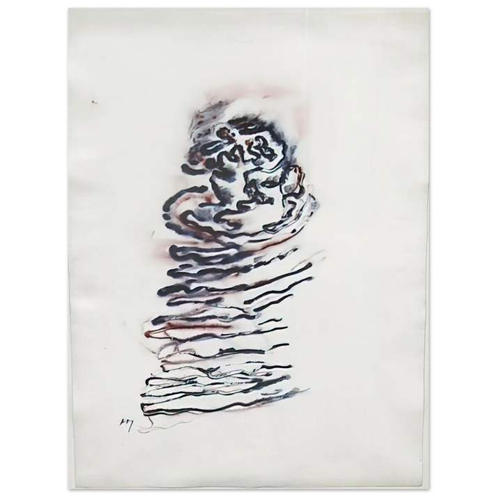 Henri Michaux - UNTITLED 1970  75x100 cm / 30x40inches Fine Art Poster