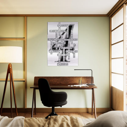 ESCHER (29) - MC Escher Brushed Aluminum Print - 70x100 cm / 28x40 inches | MC Escher Aluminum Print | MC Escher Prints