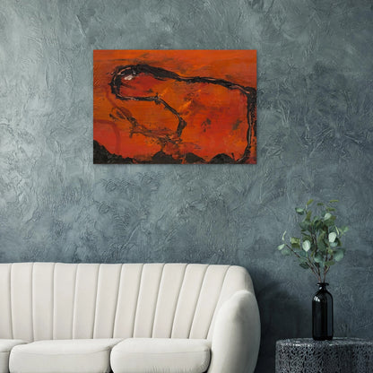 Pega - 1964 - Emil Schumacher Brushed Aluminum Print - 70x100 cm / 28x40 inches | Emil Schumacher Aluminum Print | Emil Schumacher Prints