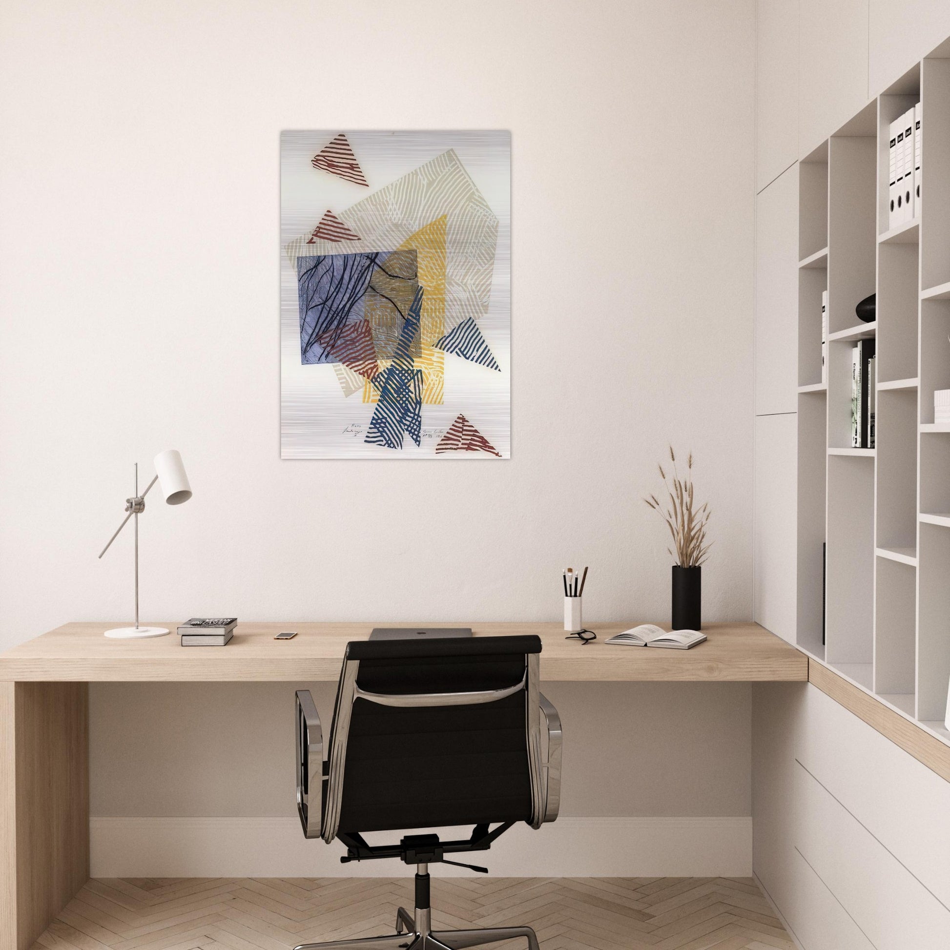 Buoy Landscape II - Sam Gilliam Brushed Aluminum Print - 70x100 cm / 28x40 inches | Sam Gilliam Aluminum Print | Sam Gilliam Prints