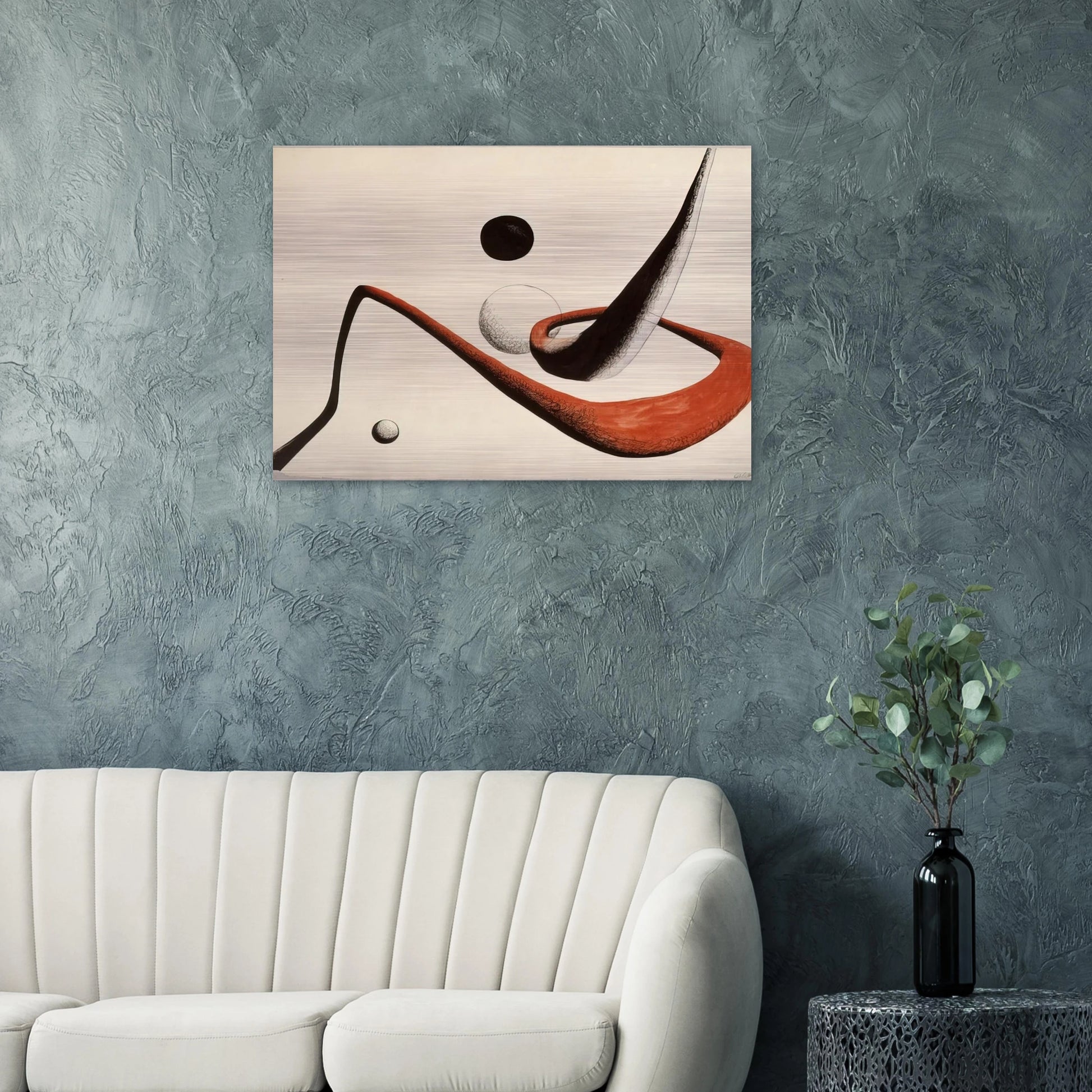 SPACE TUNNEL 1932 - Alexander Calder Brushed Aluminum Print - 70x100 cm / 28x40 inches | Alexander Calder Aluminum Print | Alexander Calder Prints