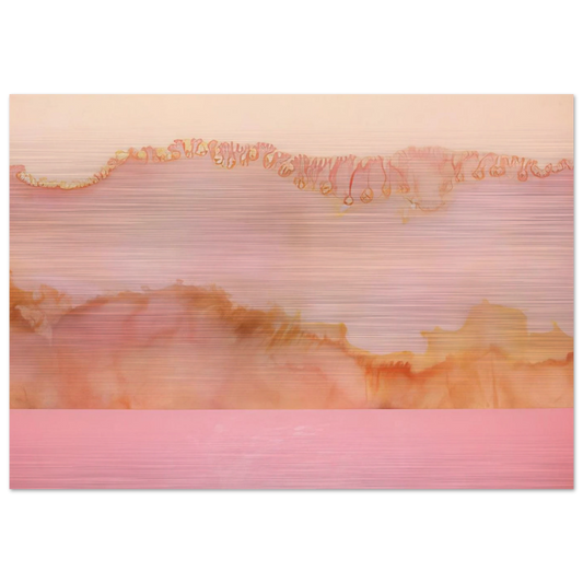 Pale Goddess - 1978 - Ronnie Landfield Brushed Aluminum Print - 70x100 cm / 28x40 inches | Ronnie Landfield Aluminum Print | Ronnie Landfield Prints