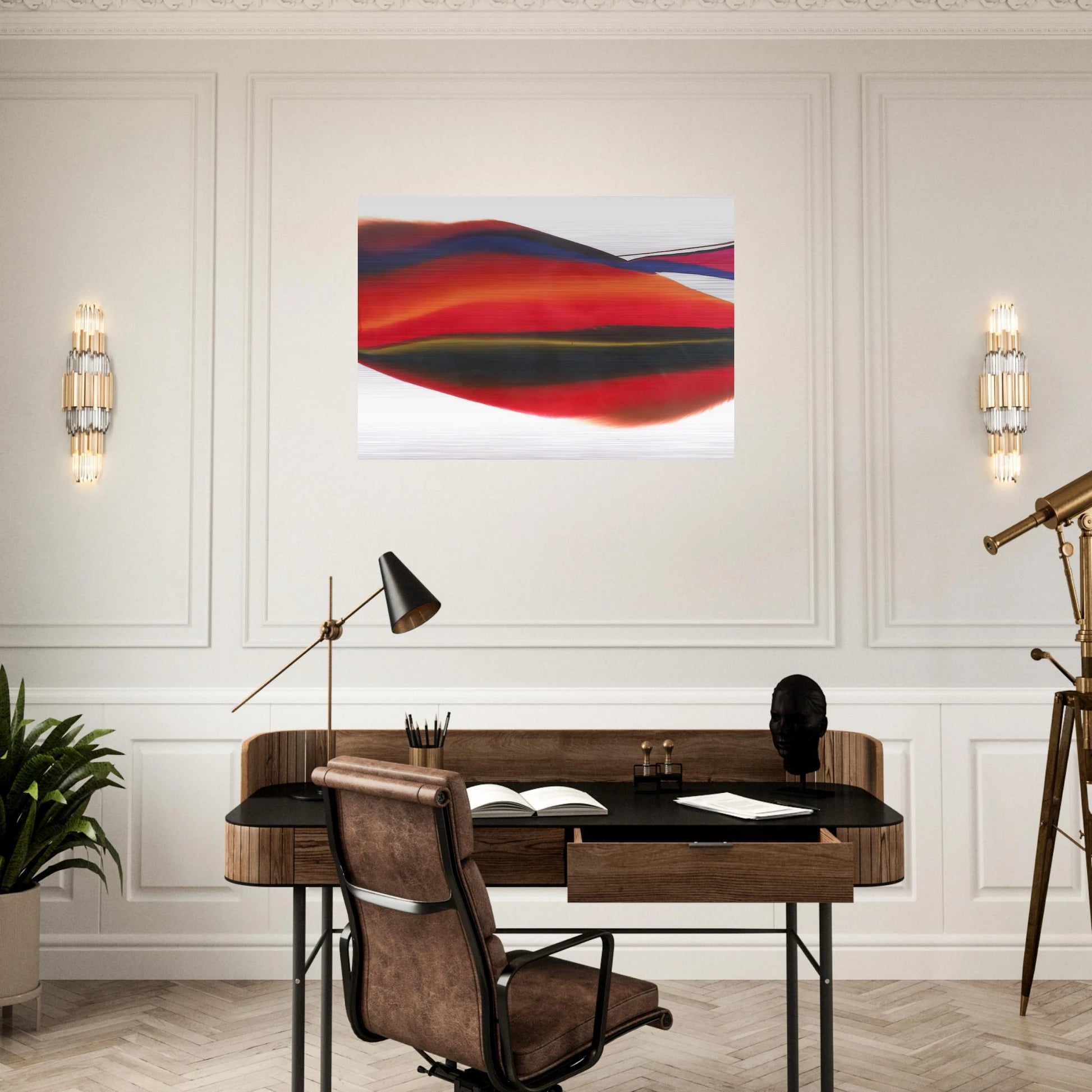 Phenomena Lands End - Paul Jenkins Brushed Aluminum Print - 70x100 cm / 28x40 inches | Paul Jenkins Aluminum Print | Paul Jenkins Prints
