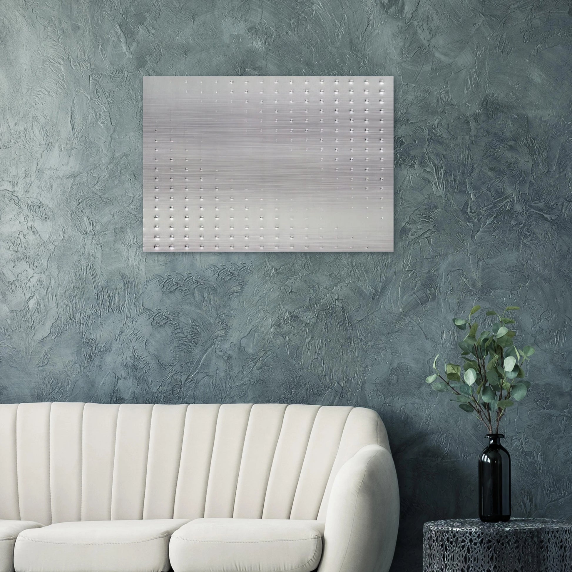 Untitled - 1995 - Enrico Castellani Brushed Aluminum Print - 70x100 cm / 28x40 inches | Enrico Castellani Aluminum Print | Enrico Castellani Prints