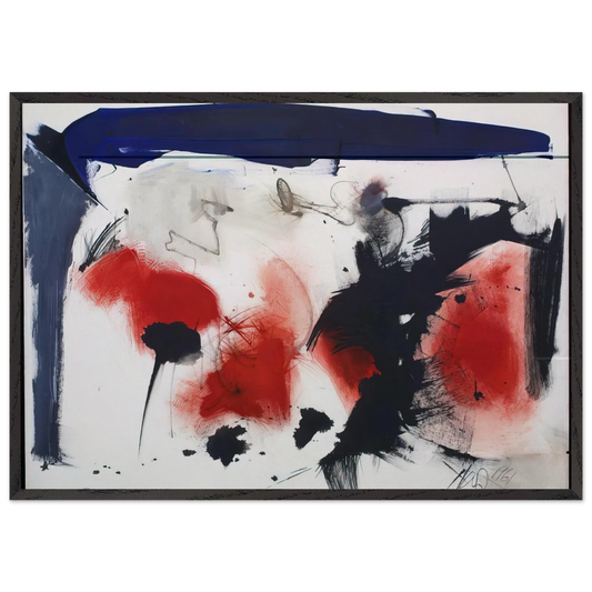 Untitled 10 - 1986 - Hassel Smith 70x100 cm / 28x40 inches Framed Art Print – Black Wooden Frame