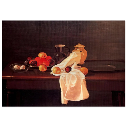STILL LIFE WITH ORANGES 1931 - Andre Derain Brushed Aluminum Print - 70x100 cm / 28x40 inches | Andre Derain Aluminum Print | Andre Derain Prints