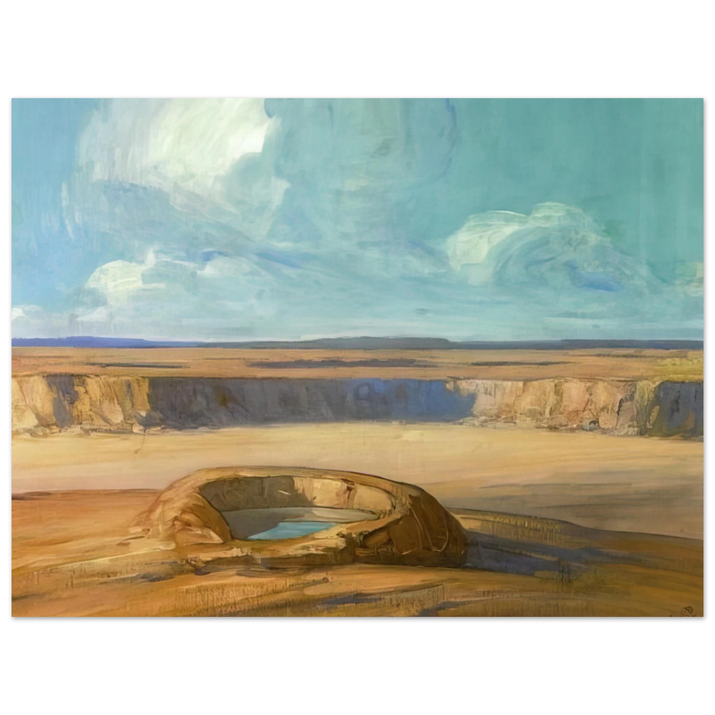 Xavier Martinez - The Waterhole - Tonalism  75x100 cm / 30x40inches Fine Art Poster