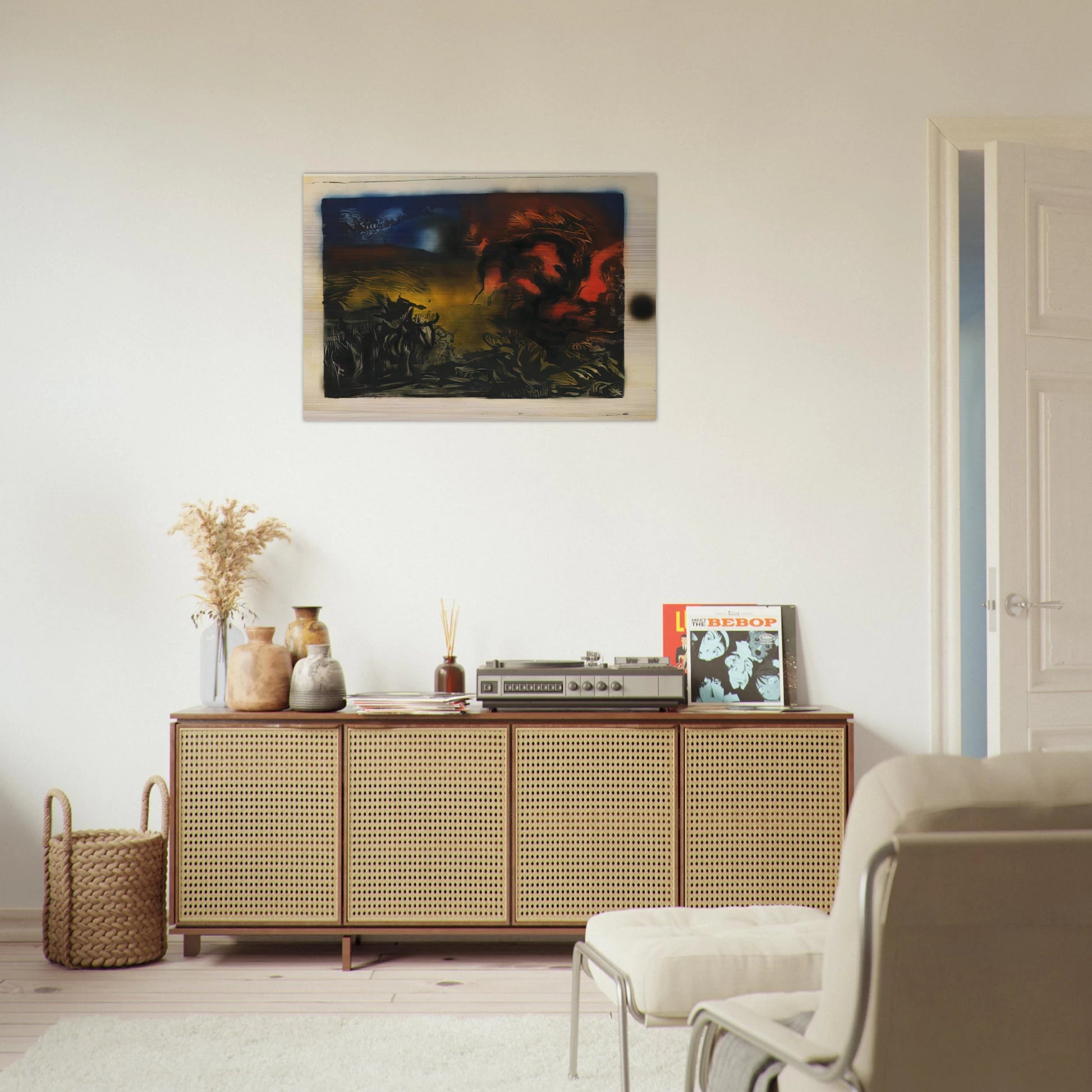 LANDSCAPE WITH STEER 1937 - Jackson Pollock Brushed Aluminum Print - 70x100 cm / 28x40 inches | Jackson Pollock Aluminum Print | Jackson Pollock Prints