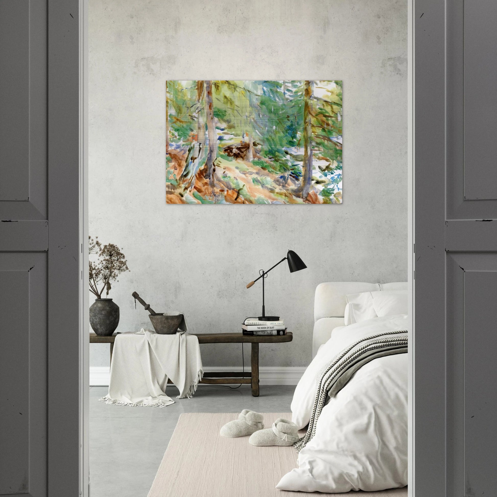 Val D'Aosta, Purtud - John Singer Sargent Brushed Aluminum Print - 70x100 cm / 28x40 inches | John Singer Sargent Aluminum Print | John Singer Sargent Prints