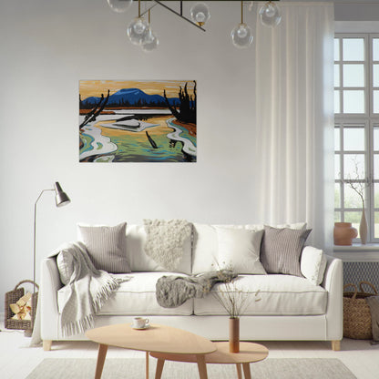 Smart River Alaska - 1945 - A.Y. Jackson Brushed Aluminum Print - 70x100 cm / 28x40 inches | A.Y. Jackson Aluminum Print | A.Y. Jackson Prints