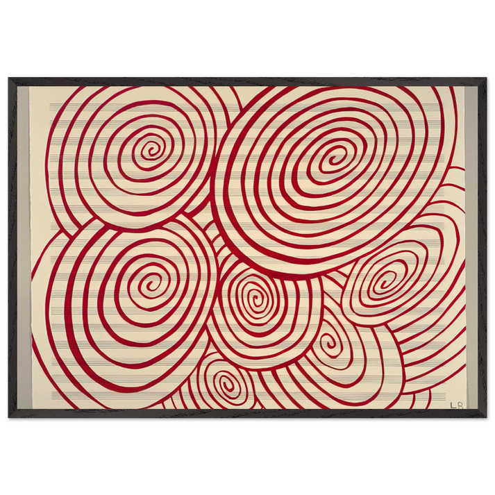 FUGUE 2003 - Louise Bourgeois 70x100 cm / 28x40 inches Framed Art Print – Black Wooden Frame