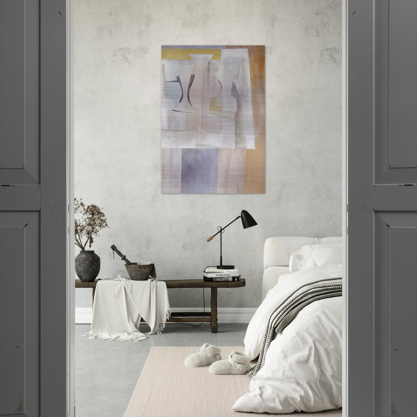 Sept 8-54 Torcello - 1954 - Ben Nicholson Brushed Aluminum Print - 70x100 cm / 28x40 inches | Ben Nicholson Aluminum Print | Ben Nicholson Prints