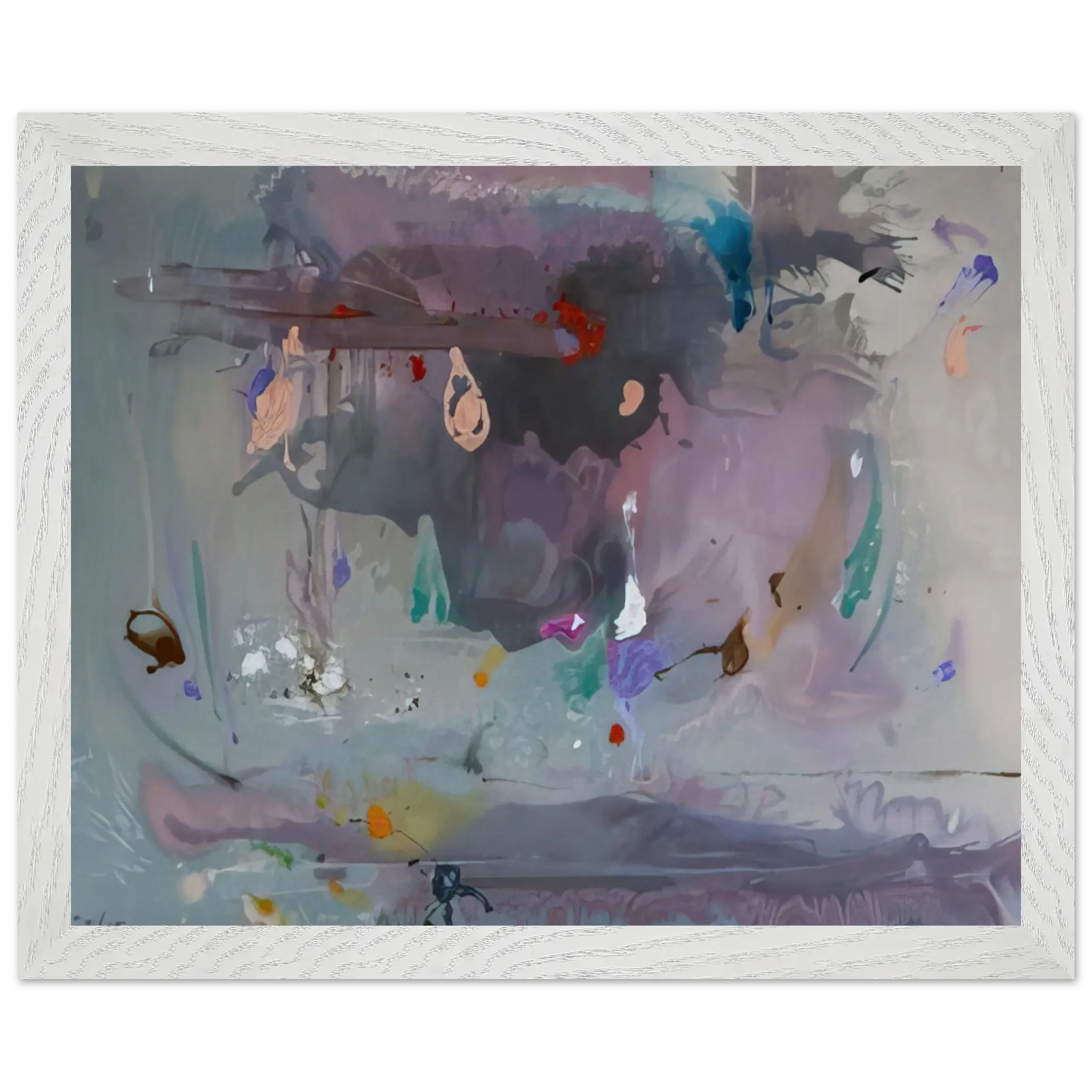 Helen Frankenthaler - Grey Fireworks - 2000 Wall art - A1 (59.4 x 84.1  cm) - Fine Art Poster - -