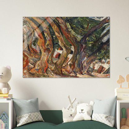 PLANE TREES AT CERET 1920 0 - Chaim Soutine Acrylic Print - 70x100 cm / 28x40″ inches