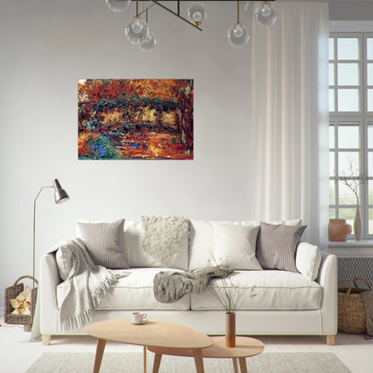 The Japanese Bridge 7 - claude monet Brushed Aluminum Print - 70x100 cm / 28x40 inches | claude monet Aluminum Print | claude monet Prints
