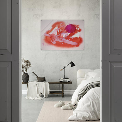 UNTITLED PURPLE AND RED - Luis Feito Acrylic Print - 70x100 cm / 28x40″ inches | Luis Feito Wall Art | Luis Feito Prints