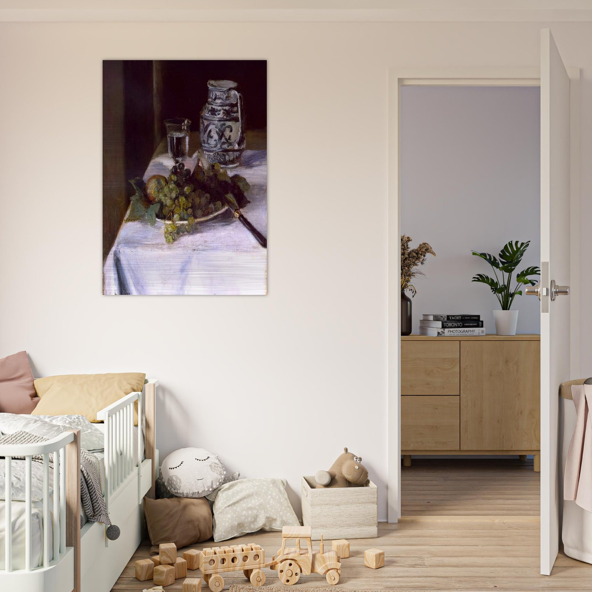 STILL LIFE WITH GRAPES 1896 - Henri Matisse Brushed Aluminum Print - 70x100 cm / 28x40 inches | Henri Matisse Aluminum Print | Henri Matisse Prints