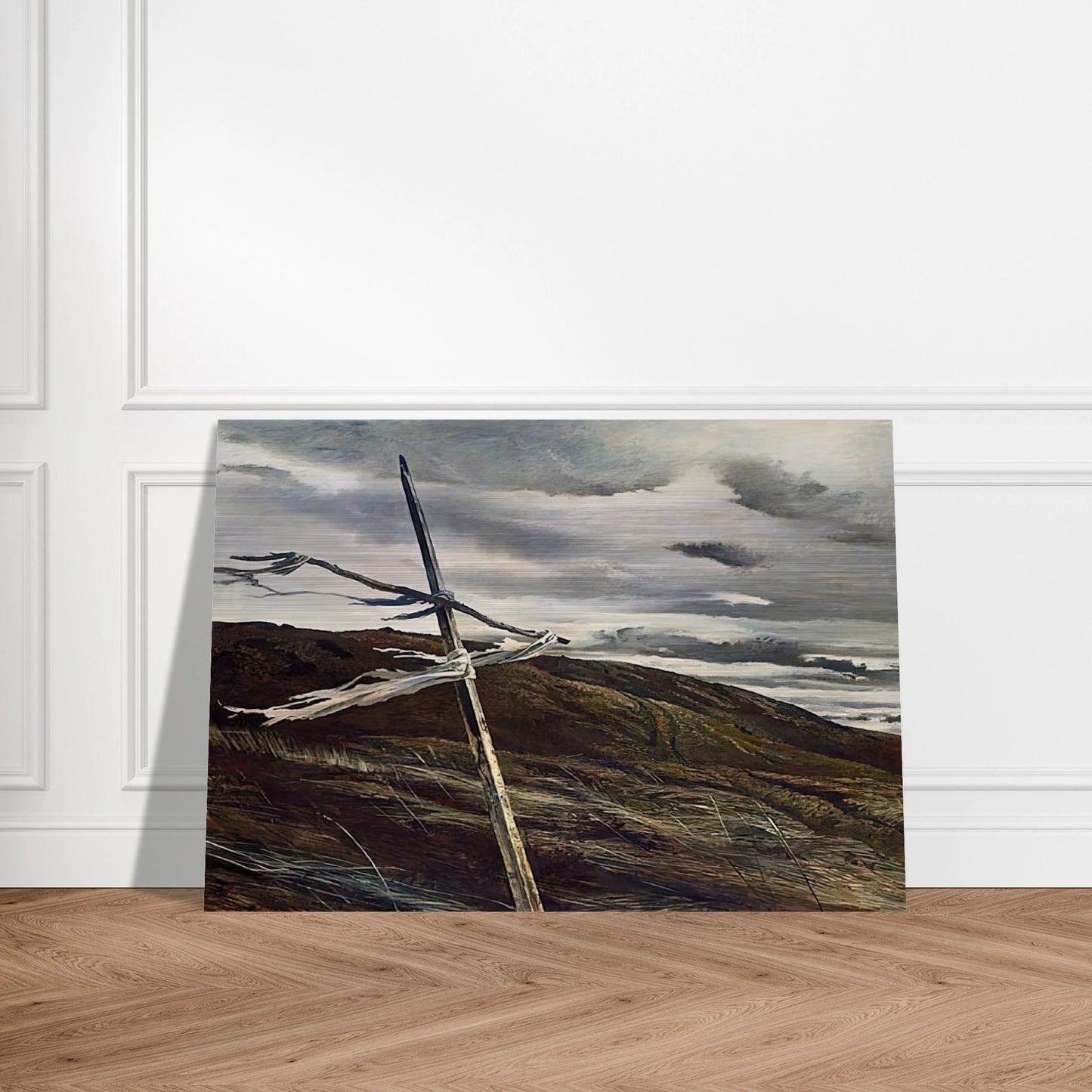DODGES RIDGE 1947 - Andrew Wyeth Brushed Aluminum Print - 70x100 cm / 28x40 inches | Andrew Wyeth Aluminum Print | Andrew Wyeth Prints