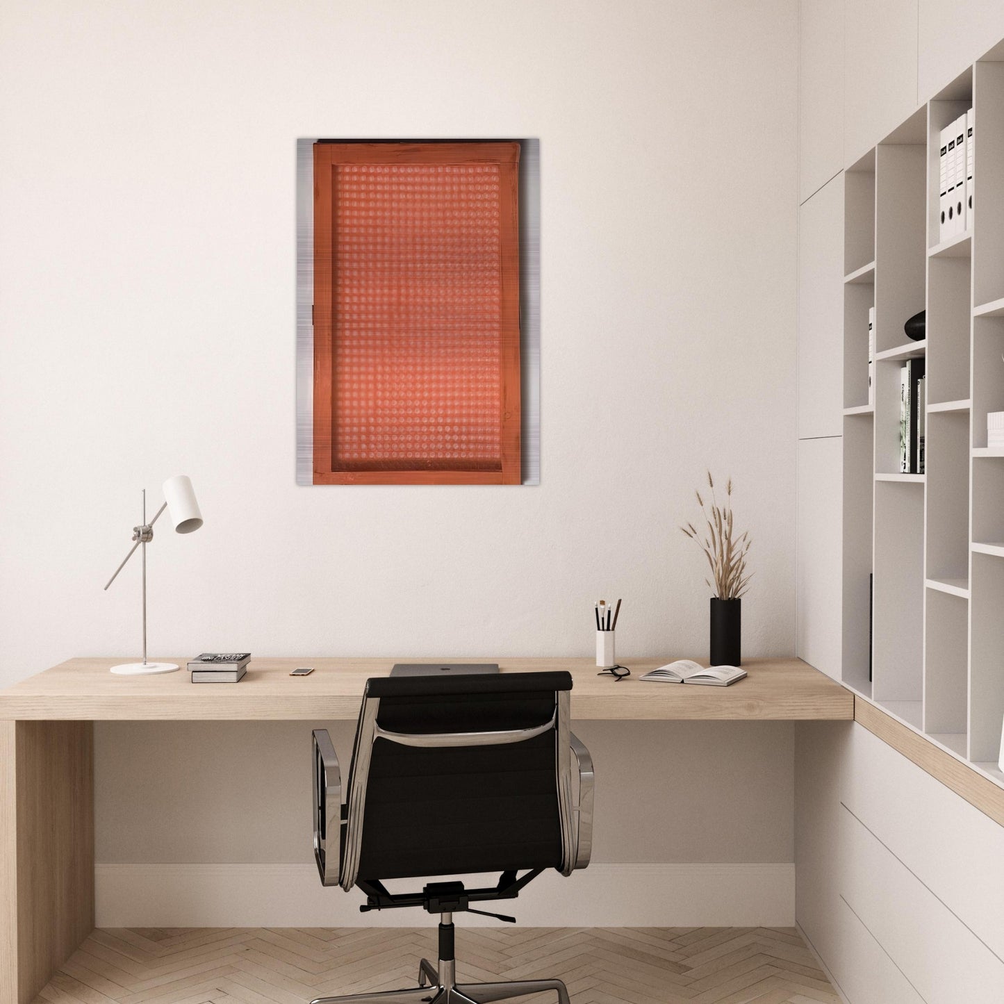 Volume a moduli sfasati - 1960 - Dadamaino Brushed Aluminum Print - 70x100 cm / 28x40 inches | Dadamaino Aluminum Print | Dadamaino Prints