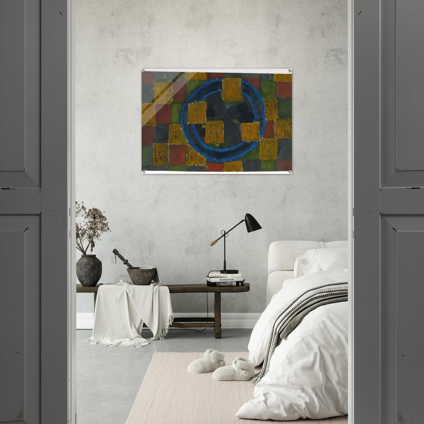 Kreise und Quadrate - 1963 - Johannes Itten Acrylic Print - 70x100 cm / 28x40″ inches