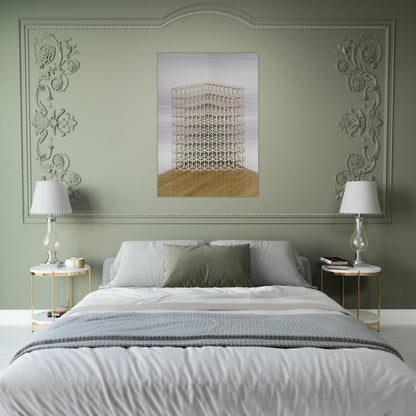 Corner Piece No. 2 - Sol LeWitt Brushed Aluminum Print - 70x100 cm / 28x40 inches | Sol LeWitt Aluminum Print | Sol LeWitt Prints