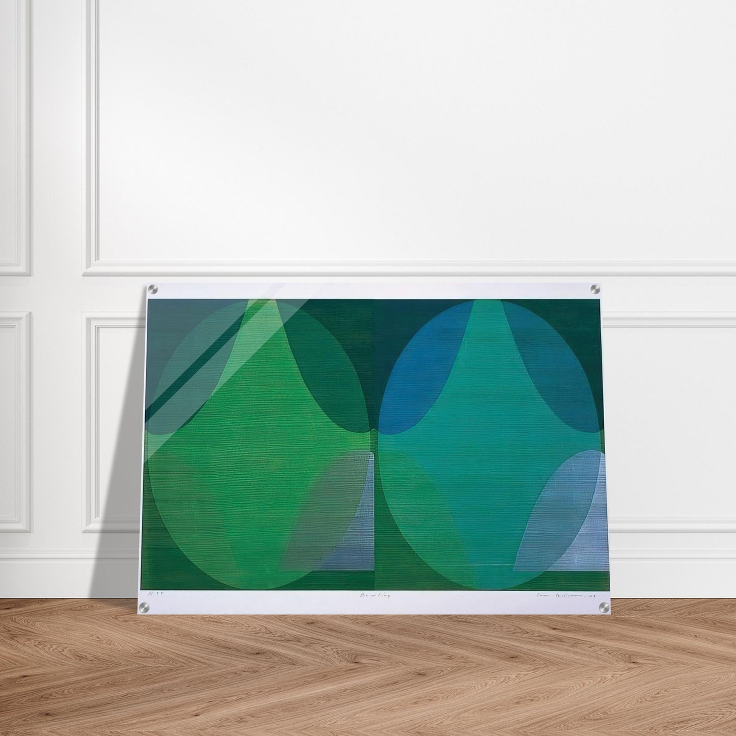 Bowling - Sam Gilliam Acrylic Print - 70x100 cm / 28x40″ inches | Sam Gilliam Wall Art | Sam Gilliam Prints