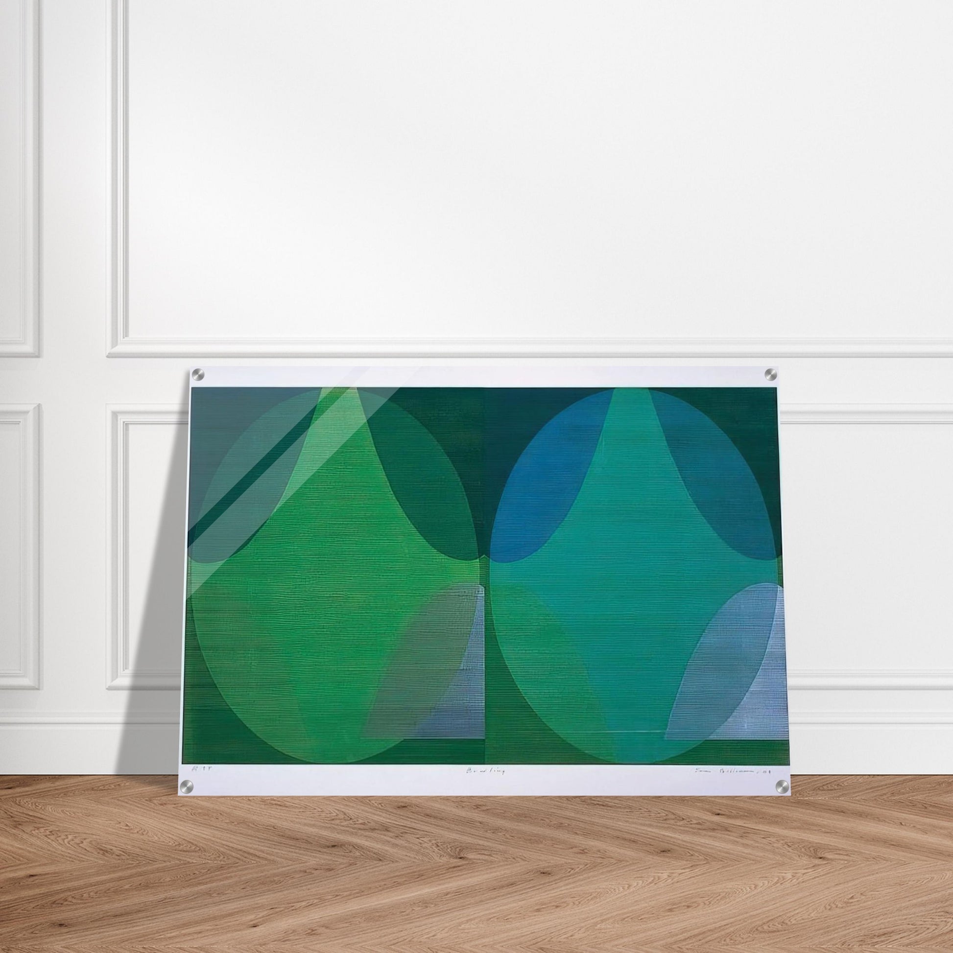 Bowling - Sam Gilliam Acrylic Print - 70x100 cm / 28x40″ inches | Sam Gilliam Wall Art | Sam Gilliam Prints