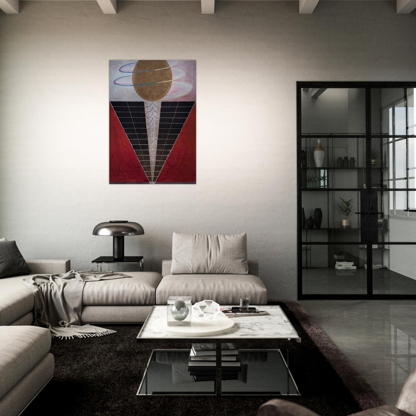 ALTARPIECE NO 2 1915 - Hilma af Klint Brushed Aluminum Print - 70x100 cm / 28x40 inches | Hilma af Klint Aluminum Print | Hilma af Klint Prints