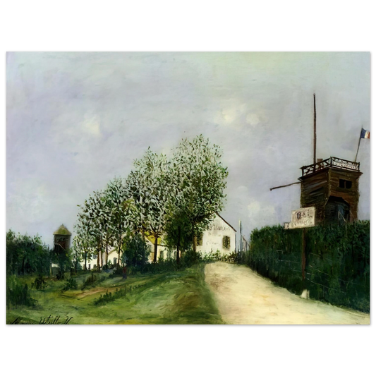 Maurice Utrillo - MOULIN IN SANNOIS  75x100 cm / 30x40inches Fine Art Poster