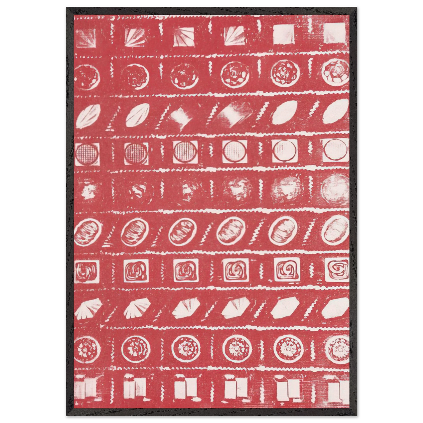 Candy Box - Andy Warhol 70x100 cm / 28x40 inches Framed Art Print – Black Wooden Frame