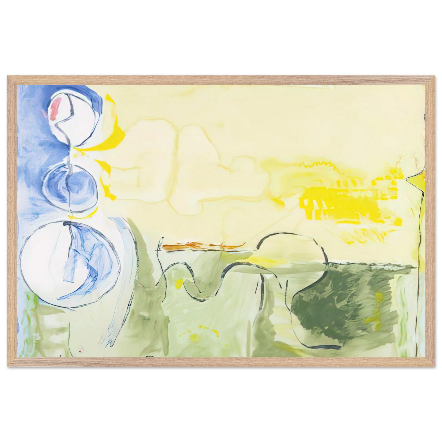 Helen Frankenthaler - Flotilla - 2006 Wall art - 60x90 cm / 24x36 inches - Fine Art Poster-canvas - -