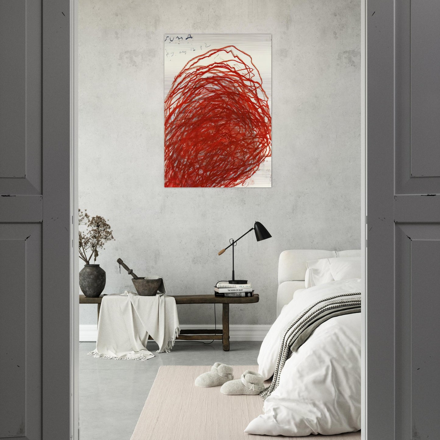 Suma - Cy Twombly Brushed Aluminum Print - 70x100 cm / 28x40 inches | Cy Twombly Aluminum Print | Cy Twombly Prints